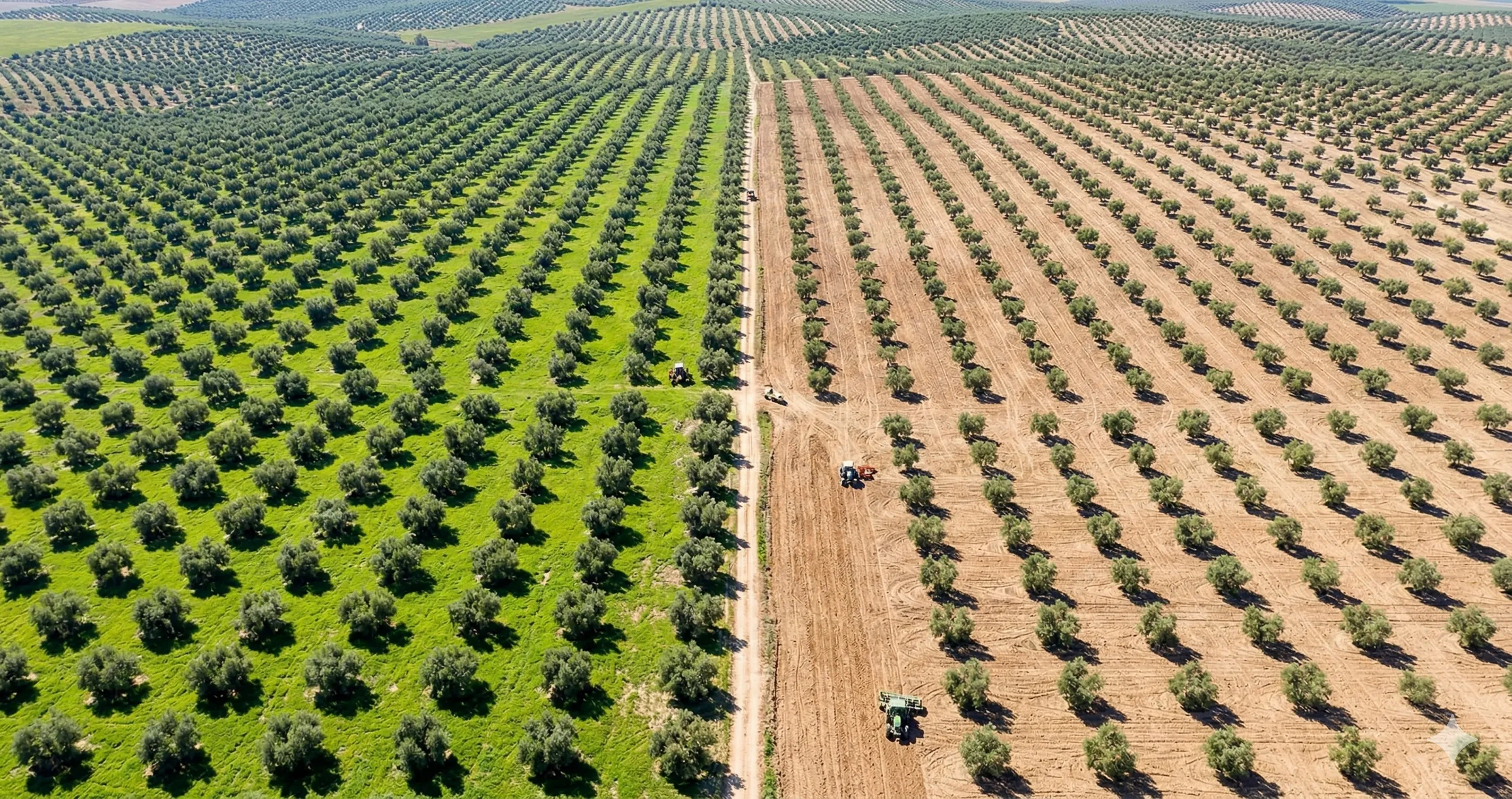 Laboreo, cubiertas vegetales o herbicidas: ¿cómo manejar el suelo de tu olivar?